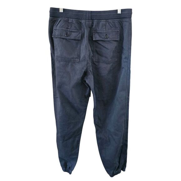 Gap Soft Black Ribbed Jogger Pants With Drawstring comfy lounge wear - Picture 2 of 8